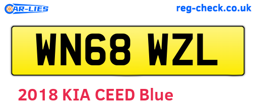 WN68WZL are the vehicle registration plates.