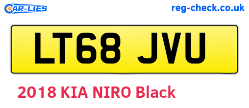 LT68JVU are the vehicle registration plates.