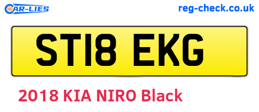 ST18EKG are the vehicle registration plates.