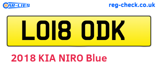 LO18ODK are the vehicle registration plates.