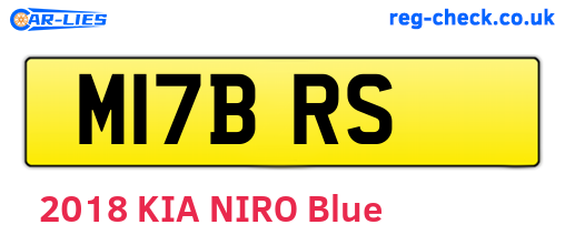 M17BRS are the vehicle registration plates.