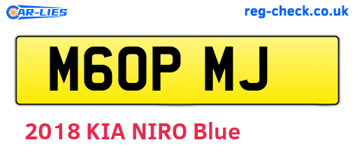 M60PMJ are the vehicle registration plates.