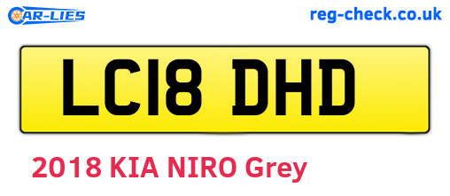 LC18DHD are the vehicle registration plates.