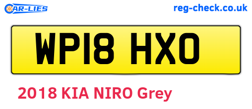 WP18HXO are the vehicle registration plates.