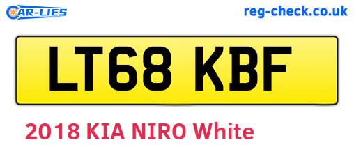 LT68KBF are the vehicle registration plates.