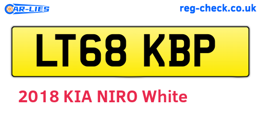 LT68KBP are the vehicle registration plates.
