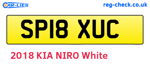 SP18XUC are the vehicle registration plates.