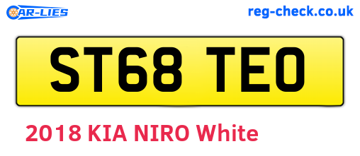ST68TEO are the vehicle registration plates.
