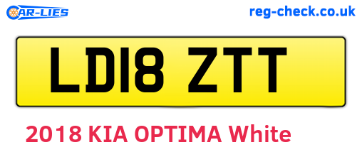 LD18ZTT are the vehicle registration plates.