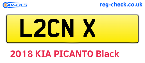 L2CNX are the vehicle registration plates.