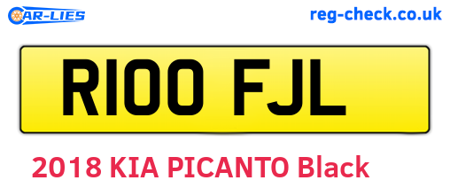 R100FJL are the vehicle registration plates.