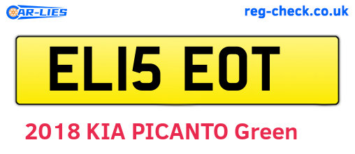 EL15EOT are the vehicle registration plates.