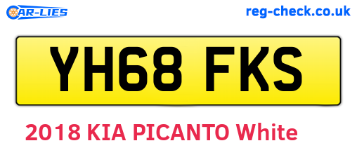 YH68FKS are the vehicle registration plates.