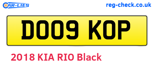 DO09KOP are the vehicle registration plates.