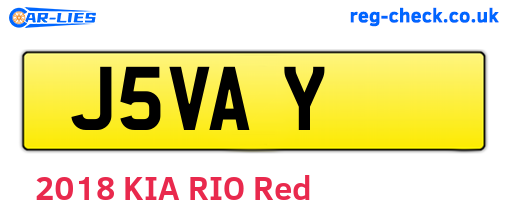 J5VAY are the vehicle registration plates.