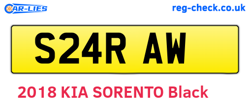 S24RAW are the vehicle registration plates.