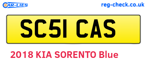 SC51CAS are the vehicle registration plates.
