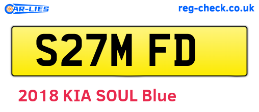 S27MFD are the vehicle registration plates.