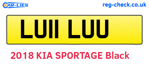 LU11LUU are the vehicle registration plates.
