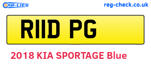 R11DPG are the vehicle registration plates.