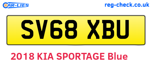 SV68XBU are the vehicle registration plates.