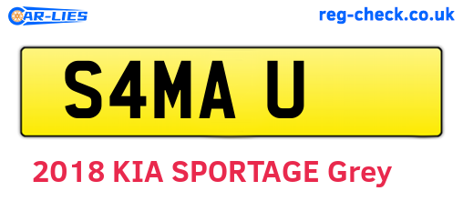 S4MAU are the vehicle registration plates.