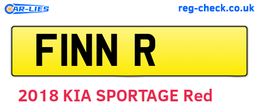 F1NNR are the vehicle registration plates.