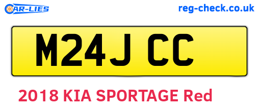 M24JCC are the vehicle registration plates.