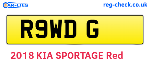 R9WDG are the vehicle registration plates.