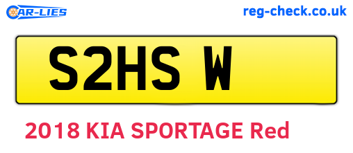 S2HSW are the vehicle registration plates.