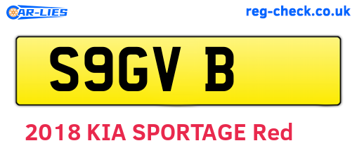 S9GVB are the vehicle registration plates.