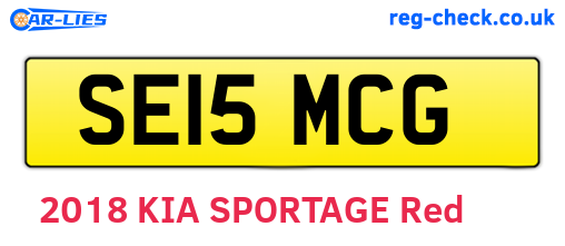 SE15MCG are the vehicle registration plates.
