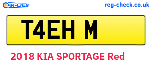 T4EHM are the vehicle registration plates.