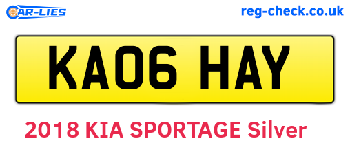 KA06HAY are the vehicle registration plates.