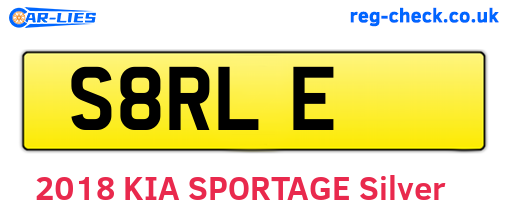 S8RLE are the vehicle registration plates.