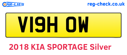 V19HOW are the vehicle registration plates.
