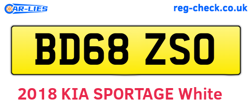 BD68ZSO are the vehicle registration plates.