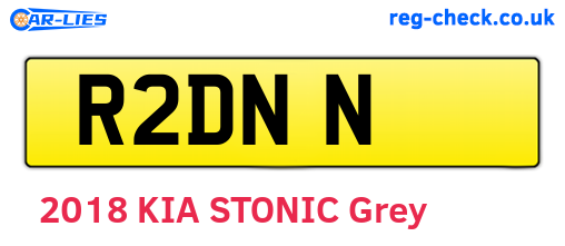 R2DNN are the vehicle registration plates.