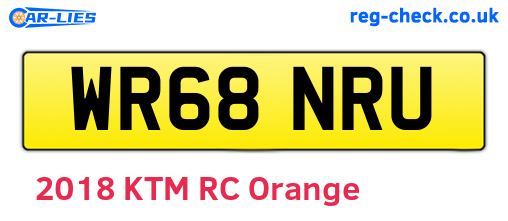 WR68NRU are the vehicle registration plates.