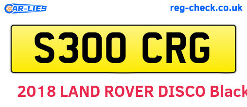 S300CRG are the vehicle registration plates.