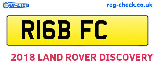 R16BFC are the vehicle registration plates.