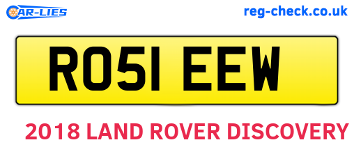 RO51EEW are the vehicle registration plates.