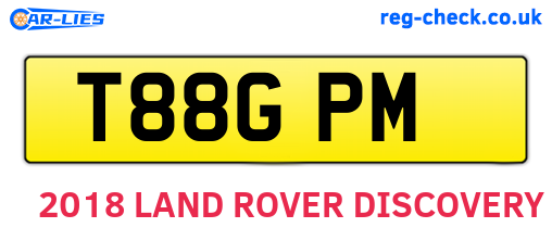 T88GPM are the vehicle registration plates.
