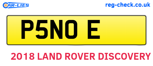 P5NOE are the vehicle registration plates.
