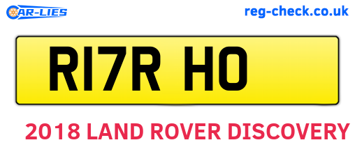 R17RHO are the vehicle registration plates.