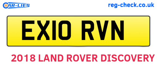 EX10RVN are the vehicle registration plates.