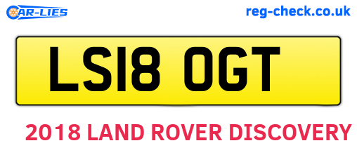 LS18OGT are the vehicle registration plates.
