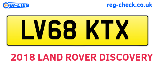 LV68KTX are the vehicle registration plates.