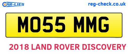 MO55MMG are the vehicle registration plates.