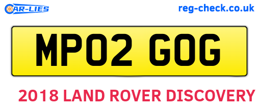 MP02GOG are the vehicle registration plates.